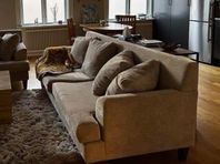 Beige Soffa - 212cm x 90cm