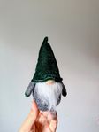 Tomte mörkgrön/grå 15 cm