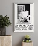 Stor canvastavla med reklamtryck "Lous Vuitton" 80x120cm