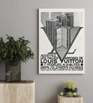 Stor Canvastavla 80x120 cm med reklamtryck "Louis Vuitton"