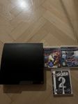 Ps3 slim med tre spel 