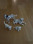 Schleich hundar och smurf m.m