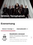 Biljetter Within Temptation