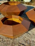 3st corten krukor (diamant)