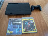 Ps3 Superslim 500gb 2 spel 1 handkontroll 