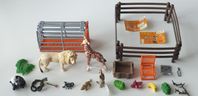 SCHLEICH 7 STYCKEN DJUR WILD LIFE OCH 12 STYCKEN TILLBEHÖR