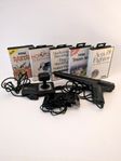 Sega Master System, 5 Spel, Light Phaser, Control Stick m.m