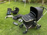 Barnvagn bugaboo fox med tillbehör och bilbarnstol