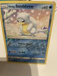 2 st pokemonkort reverse holo Seel & Alolan Sandshrew