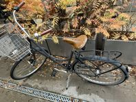 Stålhästen damcykel med cykelkorg & 3 växlar