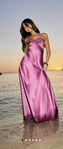 Satin Cut-Out Maxi Dress - Size 10 (EU 38)