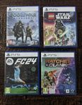 PS5 spel -  God of War, FC 24, Ratchet & Clank,  Star Wars