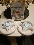 Mario kart + 2 rattar - Nintendo Wii 