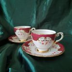 Tuscan Bone China England 2 st koppar och fat