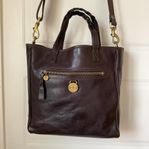 Väska MULBERRY Somerset North South Tote Chocolate Läder