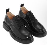 Ganni Black Everyday Lace Up Derby Shoes storlek 38