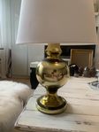 Luxus lampa bordslampa glas guld