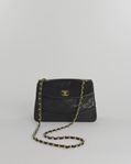 Chanel Matelasse Turn Lock Chain Shoulder Bag Lamb Skin