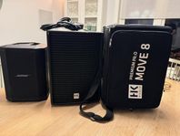 Bose S1 Pro och HK Audio Move 8