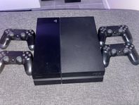 ps4  med 4 handkontroll 