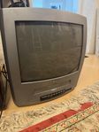 14" Philips CRT TV med VHS 