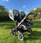 Bugaboo Donkey Duo-barnvagn - en liggdel och två sittdelar 