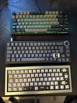 3 stycken custom keyboards 