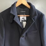 J LINDEBERG-HOLGER MELTON COAT NAVY