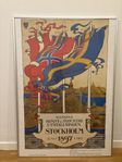 Stockholm poster med ram