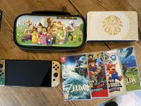 Nintendo Switch OLED Tears of the Kingdom Edition med spel