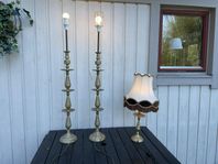 Golvlampor & bordslampa mässing.