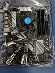 ASUS Prime Z390-P Moderkort + Intel i5-9400F+16GB HyperX RAM