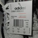 Adidas Combat Speed III Brottningsskor Vit Storlek 27