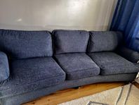 Oxford Delux3-sits soffa svängd 