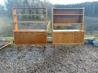 TVÅ FANTASTISKA RETRO/VINTAGE HYLLOR I TEAK