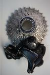 Shimano 105 cassette och derailleur