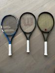 Wilson/ Babolat tennisrackets 