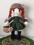 Amigurumi, virkad docka, Anne Shirley, crochet dolls 