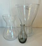 Vaser glas 3 st