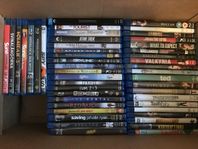 Bluray-samling filmer + boxar blu-ray