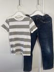 T-shirt och jeans storlek 122-128