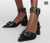 Ganni buckle heels