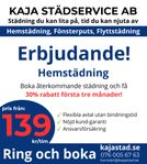 Hemstädning i Sigtuna kommun - 139 kr/timme