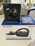 Logitech G29 ratt/pedal, växelspak samt Gran turismo 