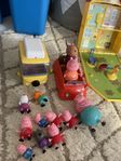 Greta Gris / Peppa Pig hus, skola, bil & camping set