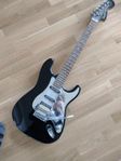 squier standard black and chrome