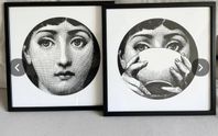 3 tavlor från italienska formgivaren Piero Fornasetti