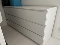 Malm byrå 6 lådor Ikea