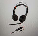 Headset Poly 5220 Blackwire USB 3,5 mm kontakt, Svart