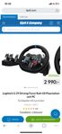 Playseat Trophy racingstol + Logitech G29 driving force